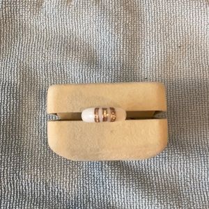 Beautiful white and gold ring